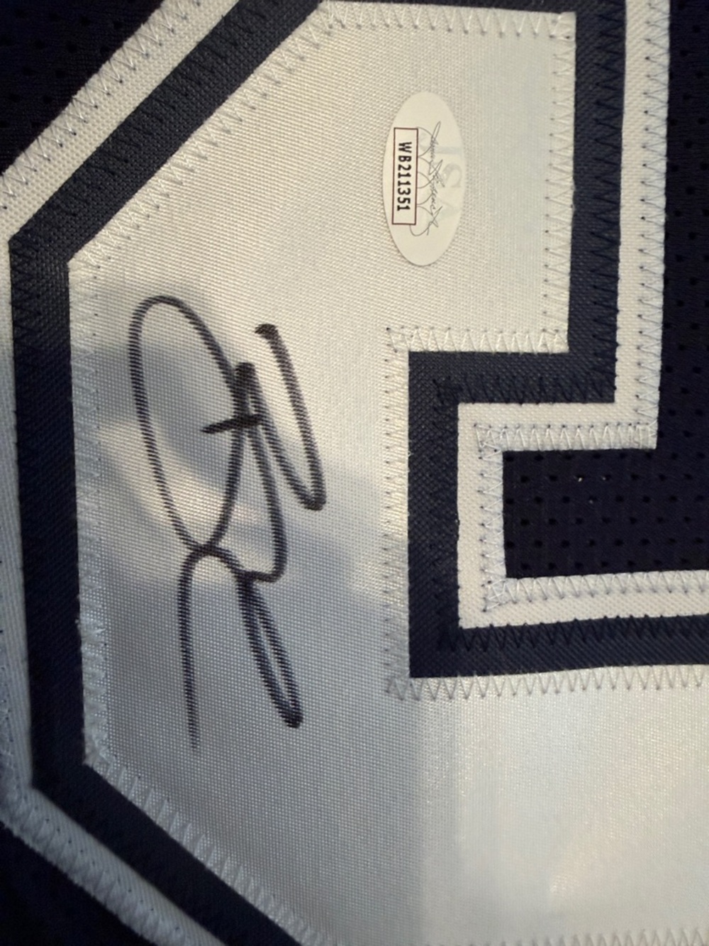 Men's Navy Athletic Mesh Jersey Brandin Cooks signed - Picture 5 of 6